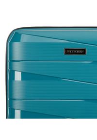Wittchen - Średnia walizka z polipropylenu z geometrycznymi tłoczeniami. Kolor: morski. Materiał: guma. Wzór: geometria. Styl: elegancki #5