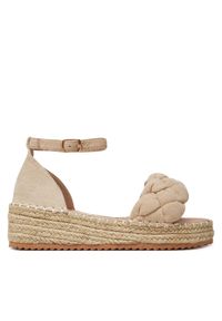 DeeZee Espadryle LE601-59 Beżowy. Kolor: beżowy. Materiał: materiał