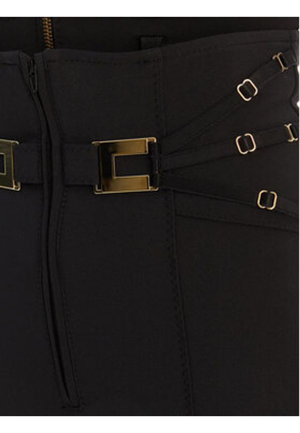 Elisabetta Franchi Spodnie materiałowe PA-158-61E2-V350 Czarny Skinny Fit. Kolor: czarny. Materiał: syntetyk