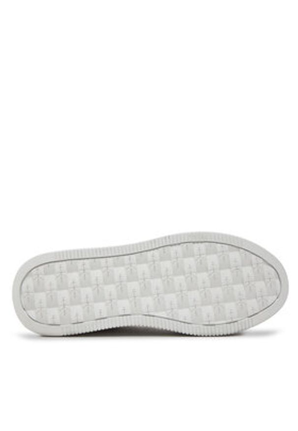 Calvin Klein Jeans Sneakersy Bold Platf Low Lace Lth Ml Mtl YW0YW01464 Écru. Materiał: skóra