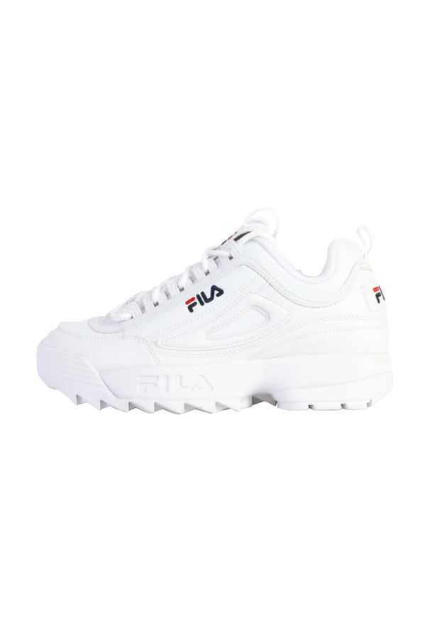 Buty do chodzenia damskie Fila Disruptor. Kolor: biały. Materiał: syntetyk, materiał, tkanina. Sport: turystyka piesza