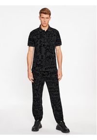 Versace Jeans Couture Polo 75GAG6R1 Czarny Regular Fit. Typ kołnierza: polo. Kolor: czarny. Materiał: bawełna #3
