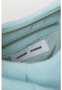 Samsoe & Samsoe - Samsoe Samsoe torebka kolor turkusowy. Kolor: turkusowy. Rodzaj torebki: na ramię #4