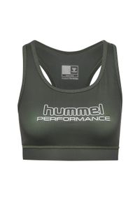 Biustonosz damski Hummel Te Fundamental. Kolor: zielony, brązowy, wielokolorowy. Sport: piłka nożna #1