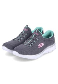 skechers - Buty do chodzenia damskie Skechers SUMMITS. Zapięcie: bez zapięcia. Kolor: wielokolorowy. Szerokość cholewki: normalna