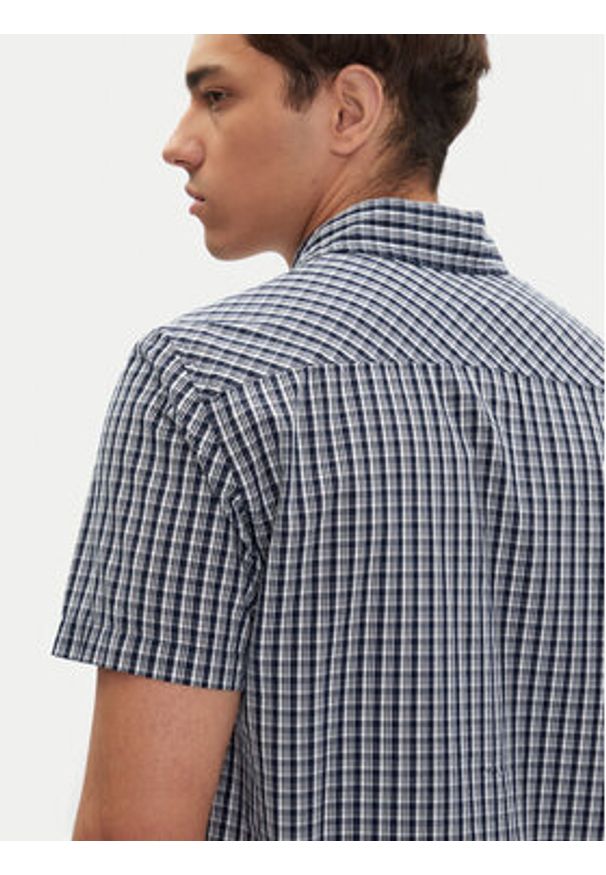 Mustang Koszula Gilroy 1016463 Niebieski Slim Fit. Kolor: niebieski. Materiał: bawełna