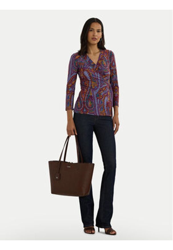 Lauren Ralph Lauren Bluzka 200940519001 Kolorowy Regular Fit. Materiał: syntetyk. Wzór: kolorowy