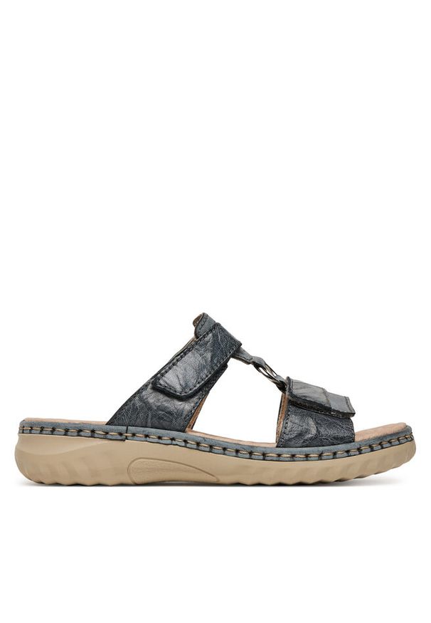 Klapki Rieker. Kolor: niebieski