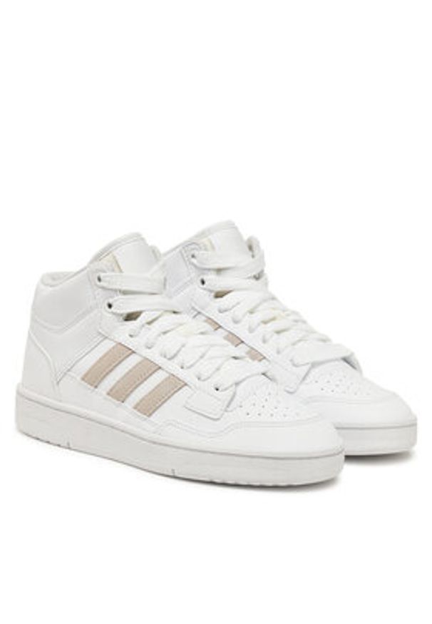 Adidas - adidas Buty do koszykówki Rapid Court Mid JR0190 Biały. Kolor: biały. Materiał: skóra. Sport: koszykówka