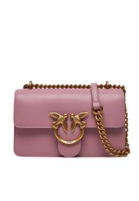 Pinko - PINKO Torebka Love One Mini Dc PE 25 PCPL 100074 A0F1 Różowy. Kolor: różowy. Materiał: skórzane