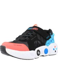 skechers - Buty SKECHERS 402260L Czarny. Kolor: czarny, biały, wielokolorowy. Materiał: syntetyk, tkanina. Model: Skechers Sport. Sport: turystyka piesza