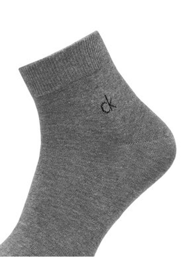Calvin Klein Zestaw 3 par niskich skarpet męskich 701234209 Szary. Kolor: szary. Materiał: materiał, bawełna
