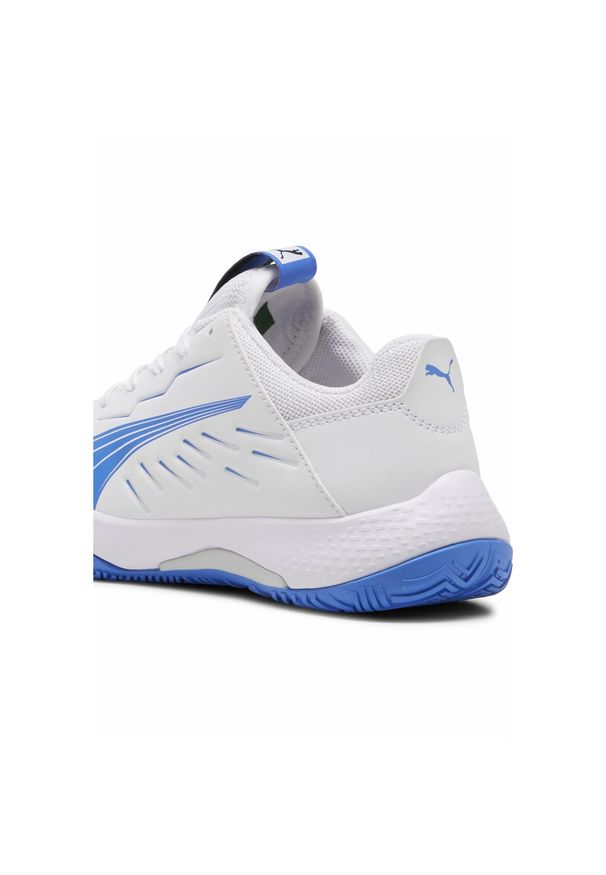 Puma - Młodzieżowe buty halowe Accelerate PUMA White Bluemazing Blue. Kolor: niebieski, wielokolorowy, biały. Sport: siatkówka, piłka ręczna