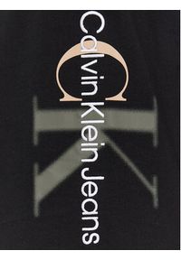 Calvin Klein Jeans T-Shirt Two Tone Monologo J30J324783 Czarny Regular Fit. Kolor: czarny. Materiał: bawełna #5