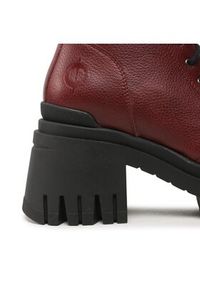 Altercore Botki Lacerta Vegan Bordowy. Kolor: czerwony. Materiał: skóra #6