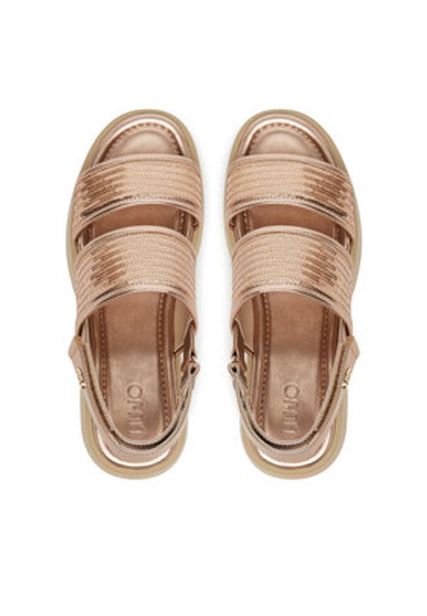 Liu Jo Sandały Amber 01 SA5187 TX055 Różowy. Kolor: różowy. Materiał: skóra