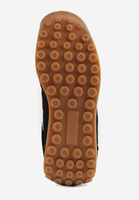 Renee - Czarne Klasyczne Sneakersy Zdobione Siateczkowymi Wstawkami Eilshoy. Okazja: na co dzień. Kolor: czarny. Materiał: jeans. Wzór: aplikacja #6