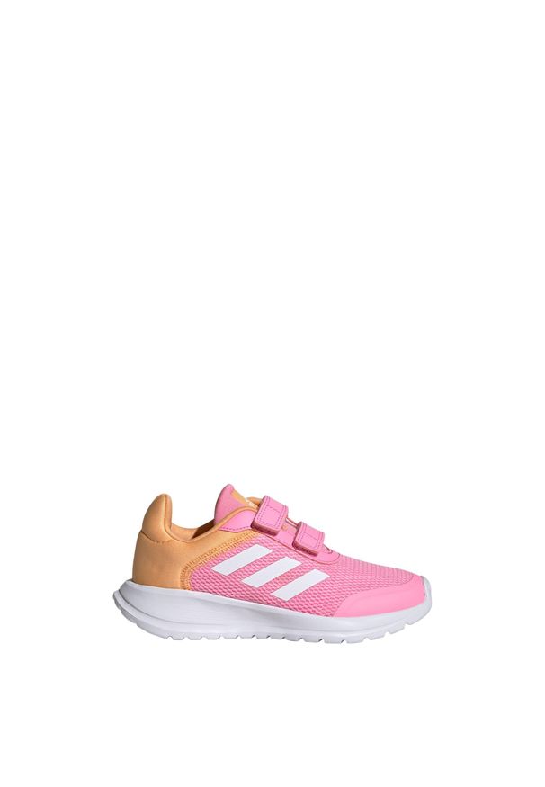 Buty do chodzenia dla dzieci Adidas Tensaur Run Shoes. Kolor: różowy, pomarańczowy, wielokolorowy, biały. Materiał: materiał. Sport: turystyka piesza, bieganie