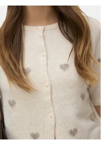 Vero Moda Kardigan Doffy 10330795 Beżowy Regular Fit. Kolor: beżowy. Materiał: syntetyk #4