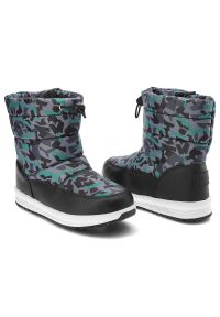 Big-Star - Szare Śniegowce Big Star Ocieplane Buty Dziecięce. Kolor: szary. Materiał: futro, skóra ekologiczna, materiał, syntetyk. Szerokość cholewki: normalna. Wzór: kolorowy. Sezon: zima #7