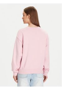 Calvin Klein Jeans Bluza Monologo LV047B234G Różowy Relaxed Fit. Kolor: różowy. Materiał: bawełna #5