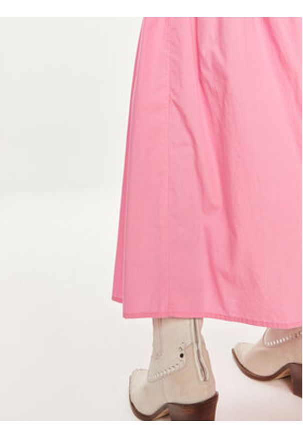 Vero Moda Spódnica trapezowa Charlotte 10303657 Różowy Regular Fit. Kolor: różowy. Materiał: bawełna