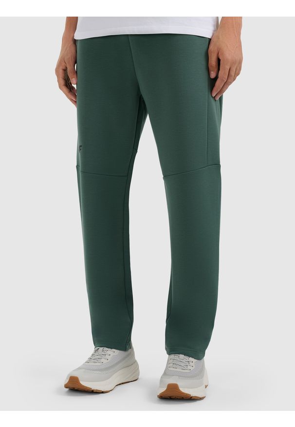 4f - 4F Spodnie dresowe joggery męskie - zielone XL. Kolor: zielony. Materiał: dresówka