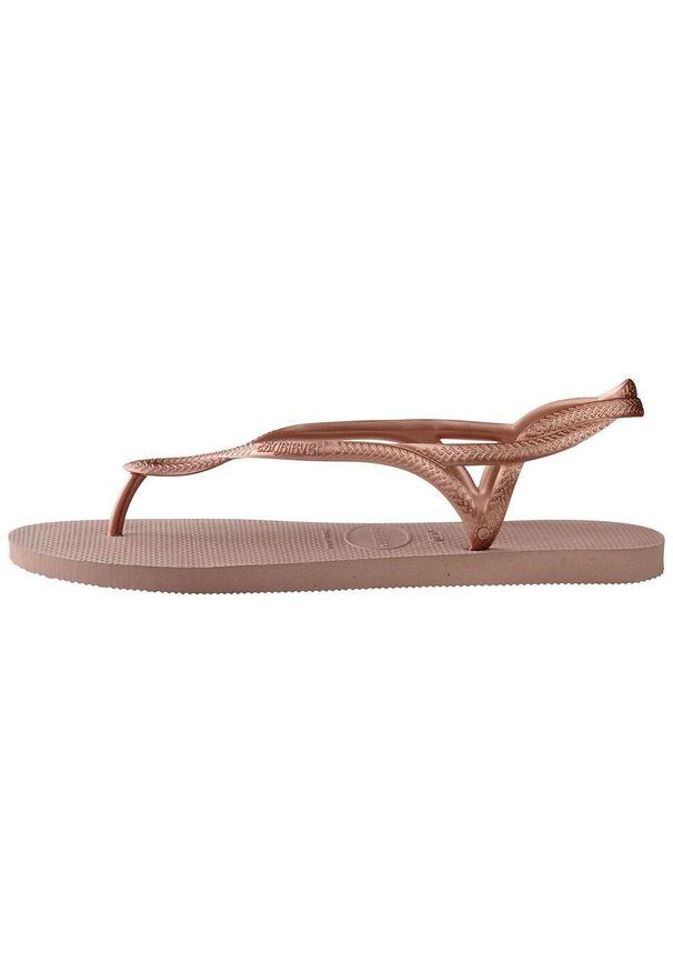 Japonki plażowe damskie Havaianas Luna. Okazja: na plażę. Kolor: różowy. Materiał: guma
