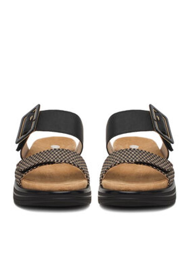 Remonte Klapki CEO-D1J61-03 Czarny. Kolor: czarny. Materiał: skóra