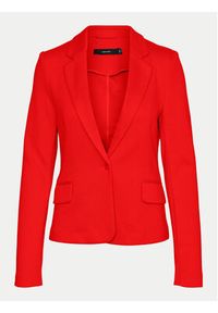 Vero Moda Marynarka Julia 10154123 Czerwony Regular Fit. Kolor: czerwony. Materiał: syntetyk, wiskoza #5