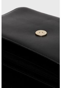 Karl Lagerfeld Kopertówka skórzana kolor czarny. Kolor: czarny. Materiał: skórzane. Rodzaj torebki: na ramię #2