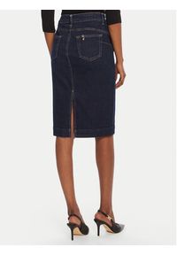 Liu Jo Spódnica jeansowa UF5092 D0264 Granatowy Regular Fit. Kolor: niebieski. Materiał: bawełna #3