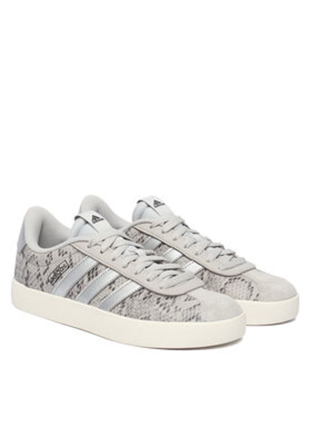 Adidas - adidas Sneakersy VL Court 3.0 JR8669 Szary. Kolor: szary. Materiał: skóra