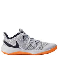 Buty siatkarskie męskie Nike React Hyperspeed Court S.e. Zapięcie: sznurówki. Kolor: szary. Materiał: materiał, syntetyk, tkanina. Szerokość cholewki: normalna. Model: Nike Court