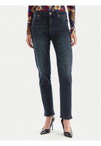 Just Cavalli Jeansy 79PAB5L1 CDWAD Granatowy Slim Fit. Kolor: niebieski