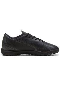 Buty piłkarskie Puma Ultra Play Tt M 107765-02 czarne. Zapięcie: sznurówki. Kolor: czarny. Materiał: guma, syntetyk. Szerokość cholewki: normalna. Sport: piłka nożna