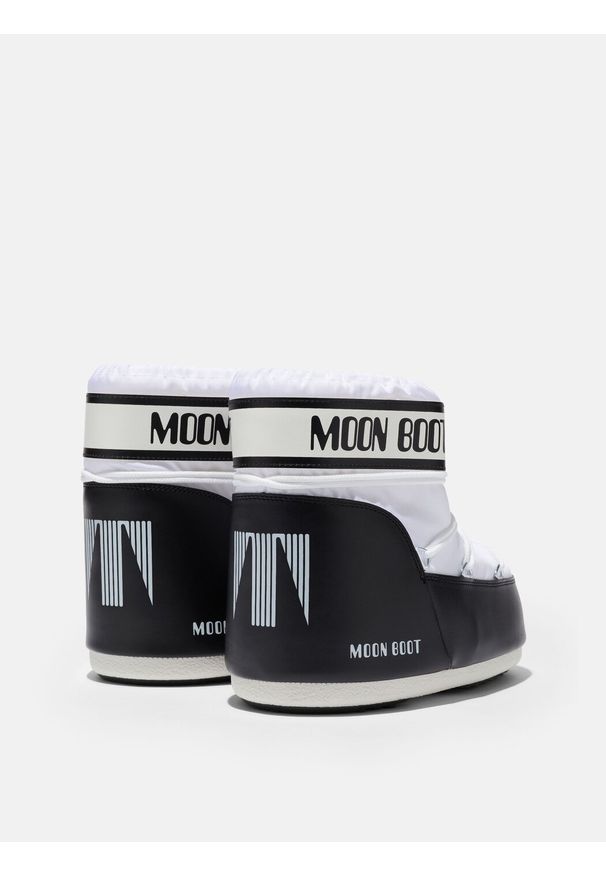 Moon Boot ICON LOW NYLON Śniegowce damskie. Kolor: czarny. Materiał: nylon