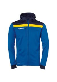 UHLSPORT - Kurtka Uhlsport Offense 23. Typ kołnierza: kaptur. Kolor: niebieski. Materiał: polar. Sport: piłka ręczna, fitness #1