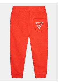 Guess Spodnie dresowe N93Q17 KAUG0 Czerwony Regular Fit. Kolor: czerwony. Materiał: bawełna