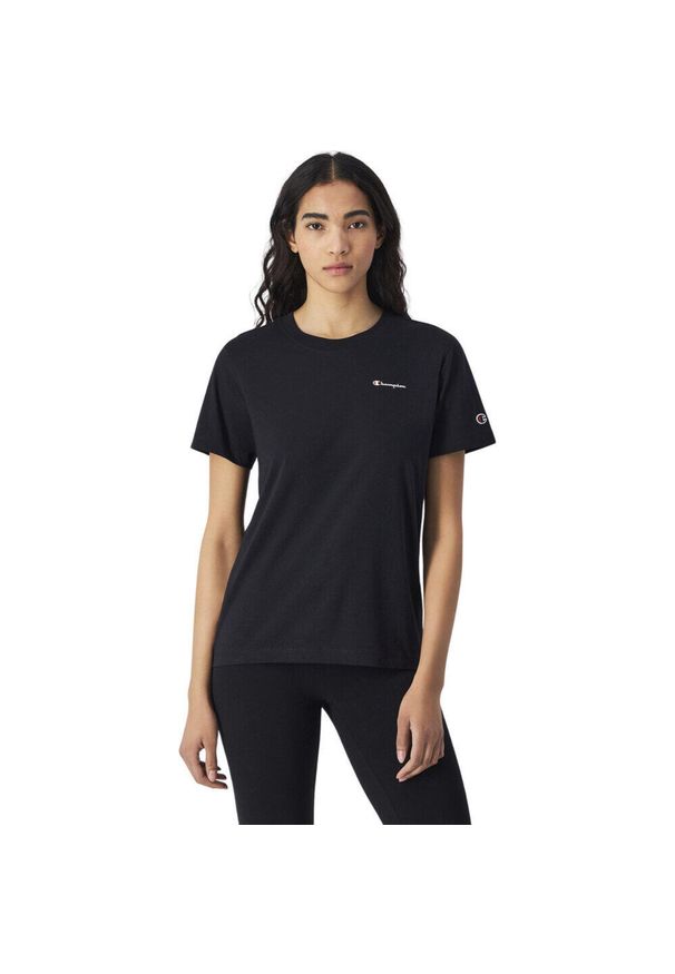 Koszulka sportowa damska Champion SS Tee. Kolor: czarny