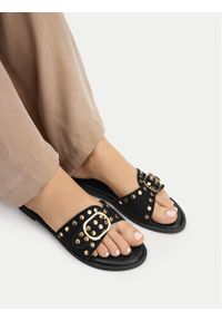 DeeZee Klapki CEO-LB-F9963-YLD Czarny. Kolor: czarny. Materiał: materiał #1