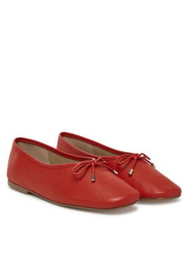 Aldo Baleriny Joselie 13931958 Czerwony. Kolor: czerwony. Materiał: skóra