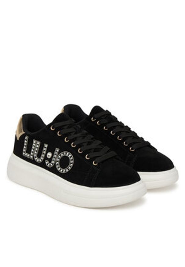Liu Jo Sneakersy Babol 01 BF5059 PX002 Czarny. Kolor: czarny. Materiał: zamsz, skóra