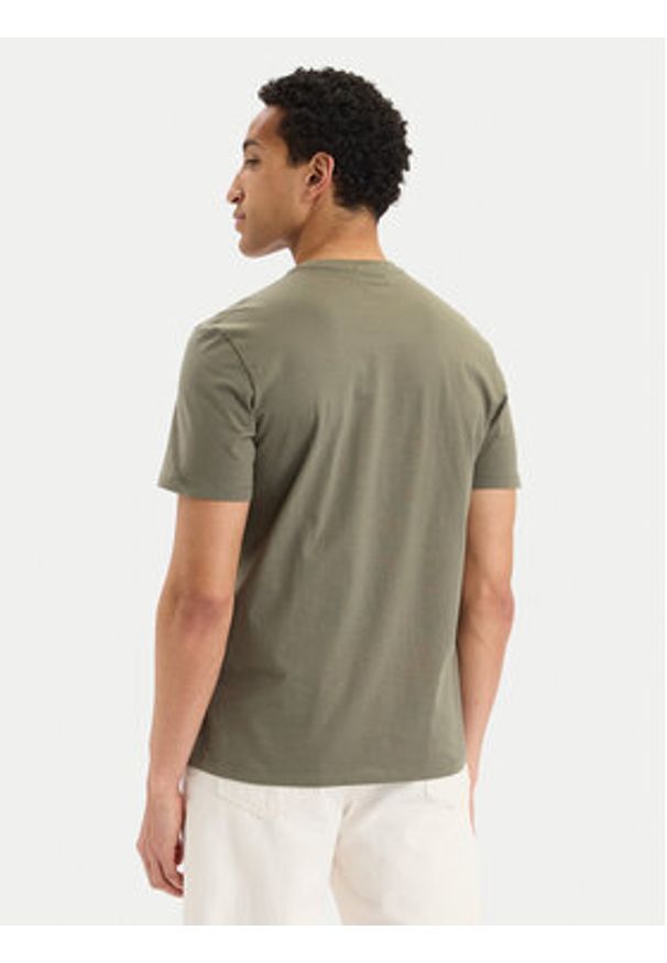 Calvin Klein Jeans T-Shirt LV04RC272G Zielony ciemny Regular Fit. Kolor: zielony. Materiał: bawełna
