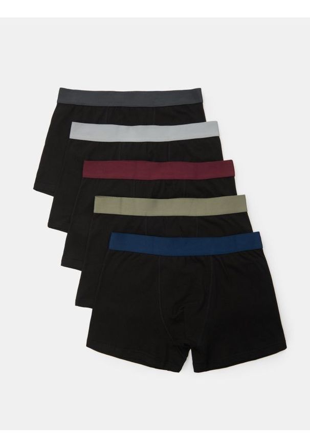 Sinsay - Bokserki classic 5 pack - czarny. Kolor: czarny