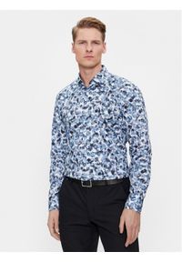 BOSS - Boss Koszula H-Hank-Kent-C1-214 50508785 Niebieski Slim Fit. Typ kołnierza: kołnierzyk klasyczny. Kolor: niebieski. Materiał: bawełna #1