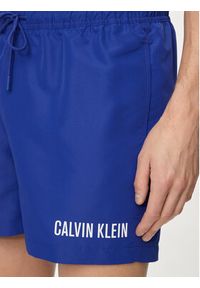 Calvin Klein Swimwear Szorty kąpielowe KM0KM00992 Granatowy Regular Fit. Kolor: niebieski. Materiał: syntetyk