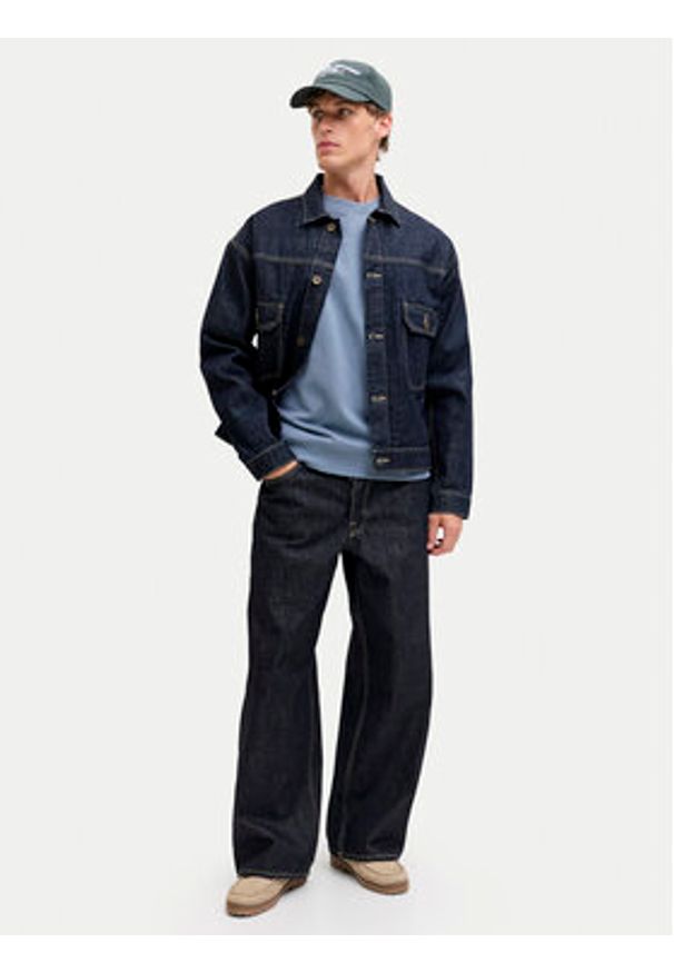 Jack & Jones Bluza Earchive 12287995 Niebieski Regular Fit. Kolor: niebieski. Materiał: bawełna