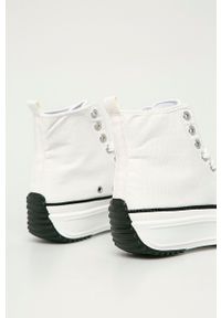 Answear Lab - Trampki. Nosek buta: okrągły. Zapięcie: sznurówki. Kolor: biały. Materiał: guma. Szerokość cholewki: normalna. Obcas: na platformie. Styl: wakacyjny #4