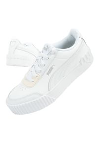 Buty sportowe damskie Puma Carina Lift. Kolor: biały. Materiał: skóra ekologiczna. Szerokość cholewki: normalna. Sport: turystyka piesza #1